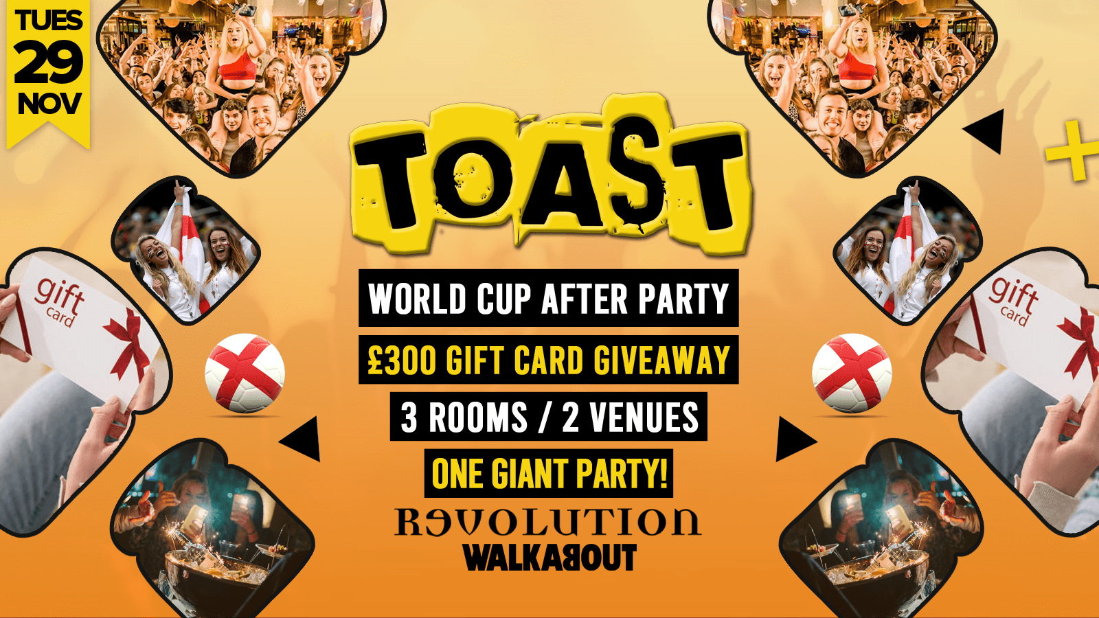 Toast • £300 Gift Card Giveaway • Revolution & Walkabout