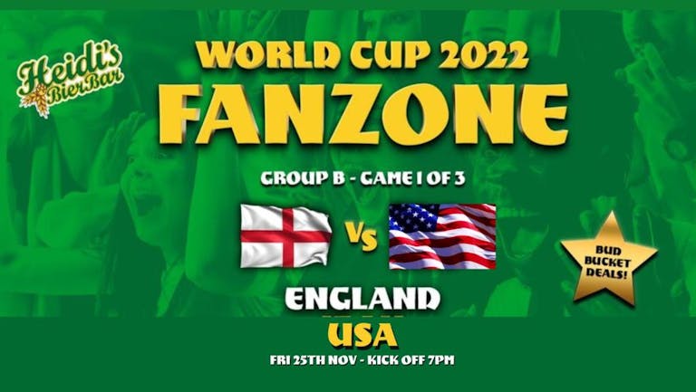 ENGLAND v USA - Sold Out! Please Arrive Early!