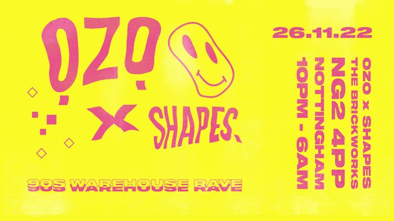 [SOLD OUT] ỌZỌ x Shapes. 90s Warehouse Rave