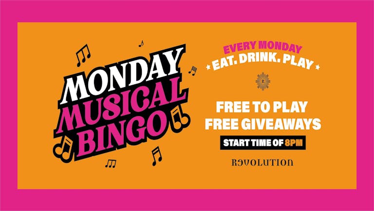 Monday Music Bingo @ Revolution Southampton