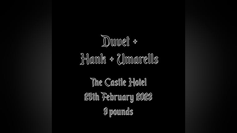Sabotage Presents: Duvet + Hank + Umarells - Live at The Castle Hotel