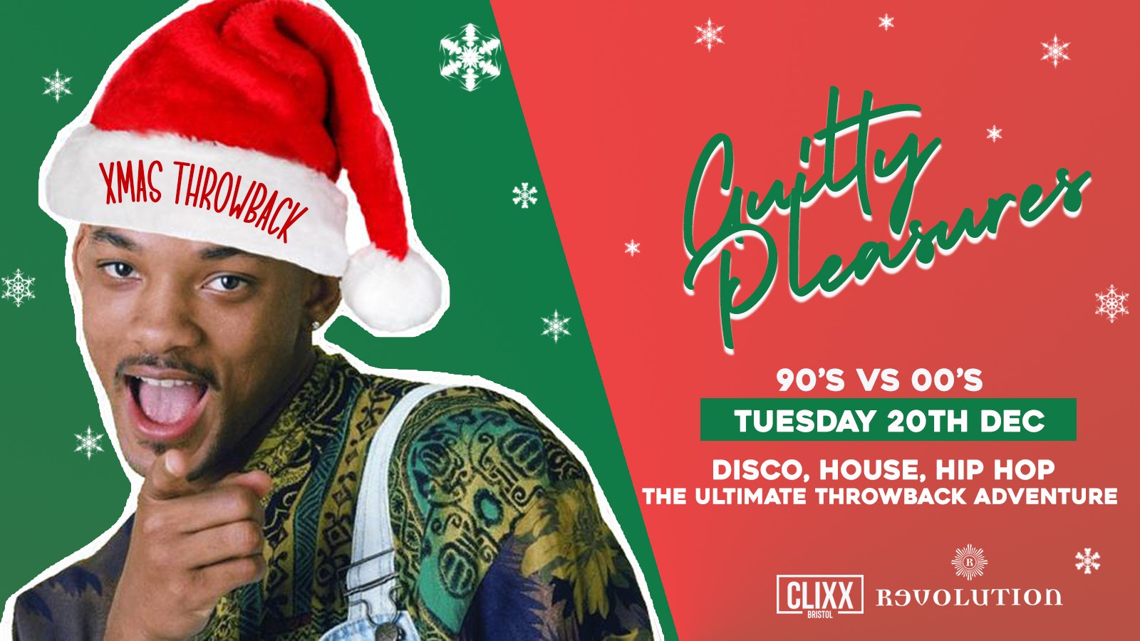 Guilty Pleasures 90’s vs 00’s – XMAS THROWBACK /  £2 TICKETS