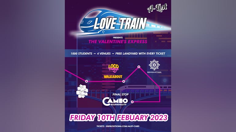 LoveTrain 2023 - The Valentine's Express 💕  Bournemouth's Biggest Bar Crawl