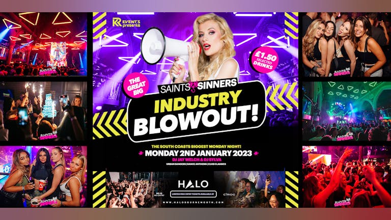 Saints & Sinners: New Year Industry Party! FREE ENTRY TIL MIDNIGHT 🔊😈