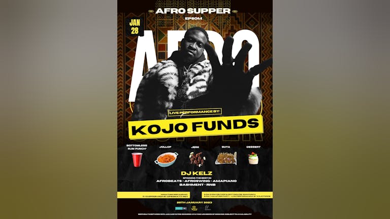 KOJO FUNDS Live - AfroSupper - Surrey Jan 28th