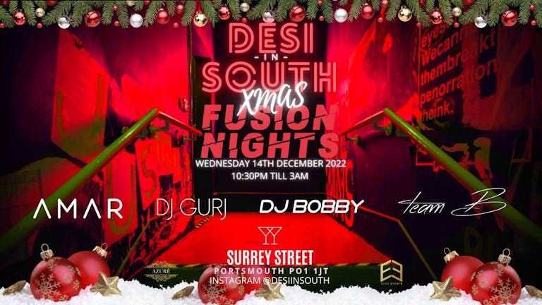 DESI IN SOUTH x FUSION NIGHTS XMAS PARTY