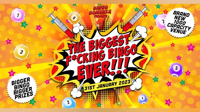 *USE BINGO VALENTINES EVENT* BINGO BONANZA - THE BIGGEST F*CKING BINGO EVER!!! | NEW 1000 CAPACITY VENUE! | £1 TICKETS! | THE FED | NEW DATE 14th FEBRUARY