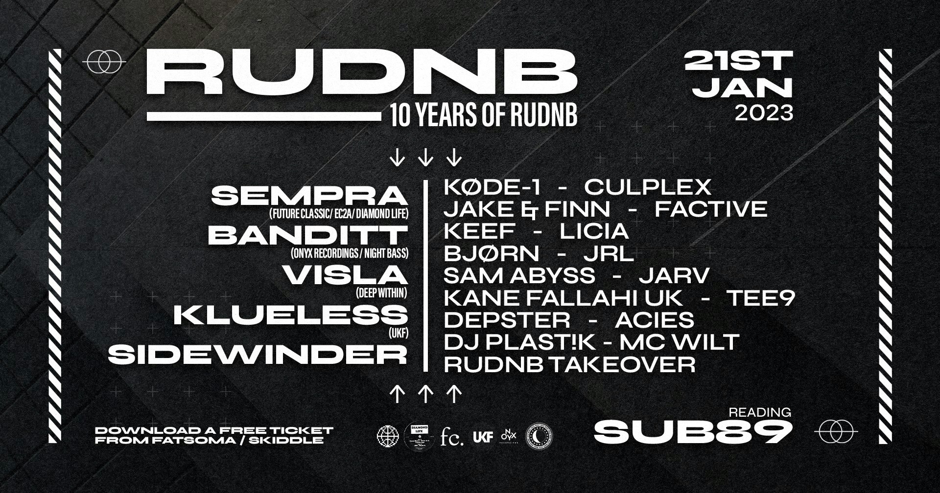 10 Years of RUDNB: FREE ENTRY