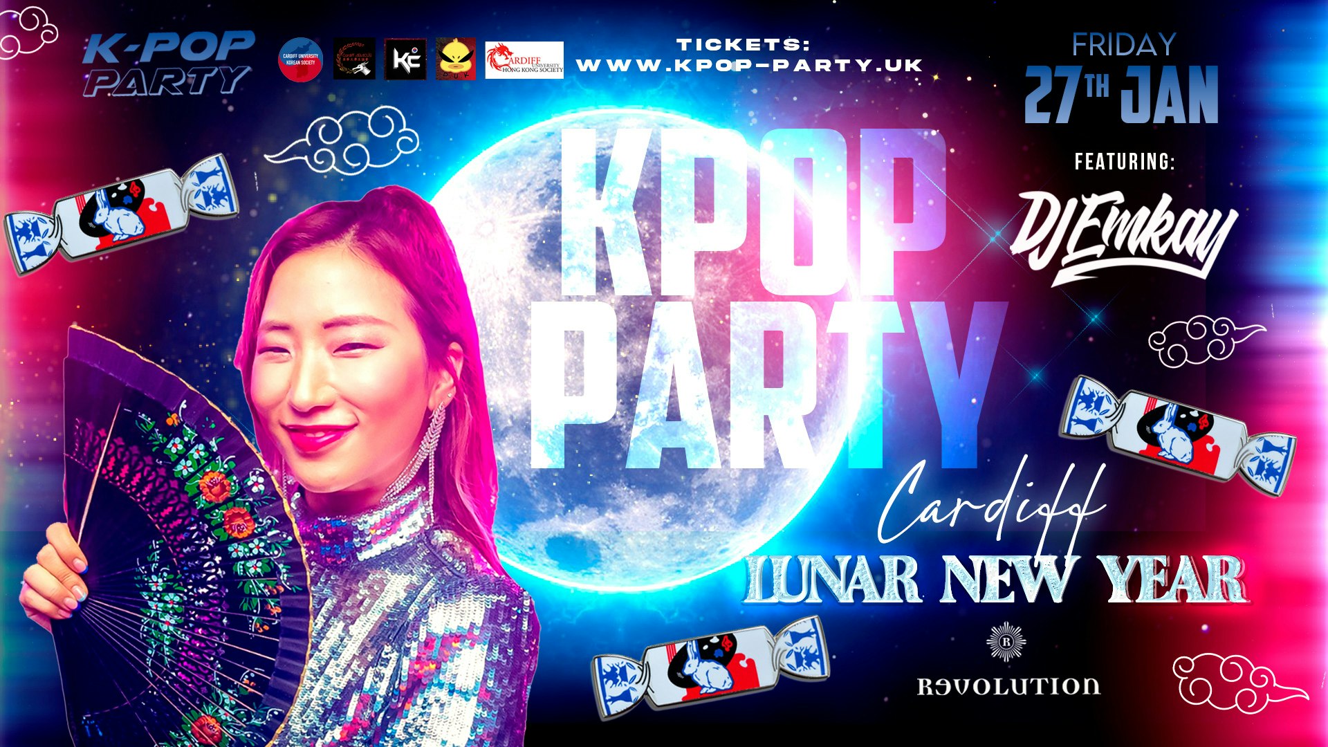 K-Pop Party Cardiff : LUNAR NEW YEAR with DJ EMKAY | Friday 27th January