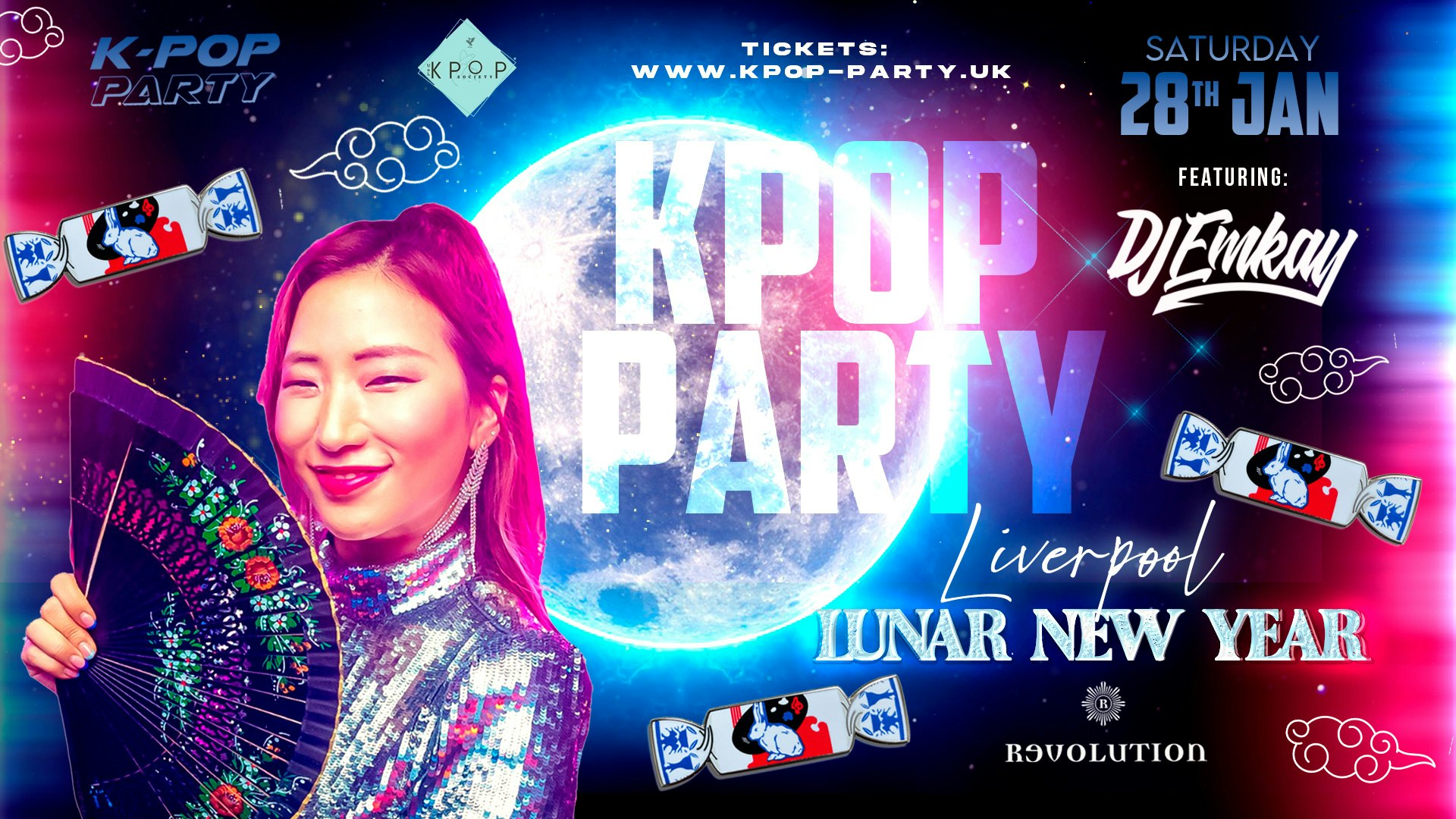 K-Pop Party Liverpool – LUNAR NEW YEAR with DJ EMKAY | Saturday 28th January