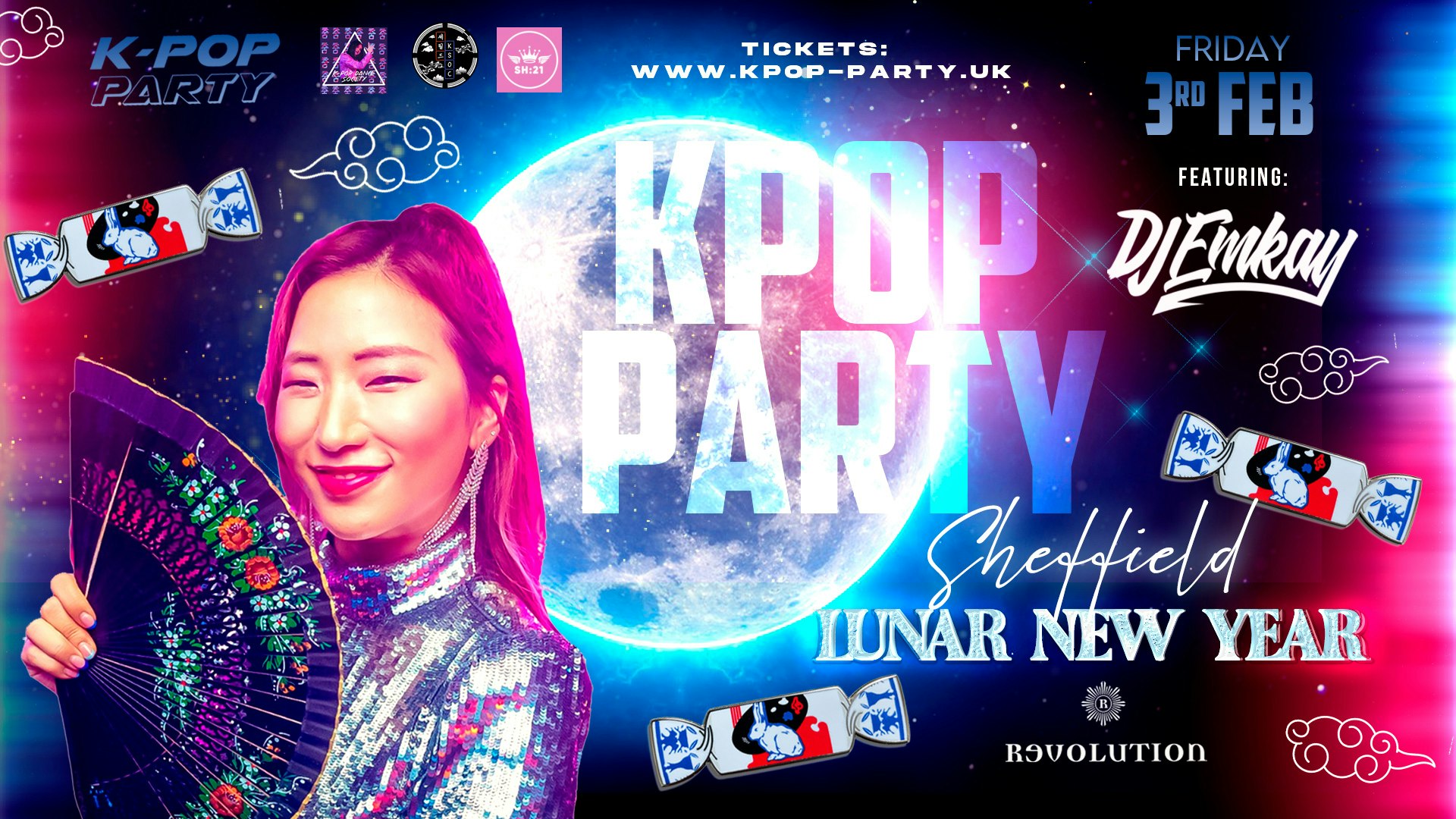 K-Pop Party Sheffield – LUNAR NEW YEAR with DJ EMKAY | Friday 3rd February