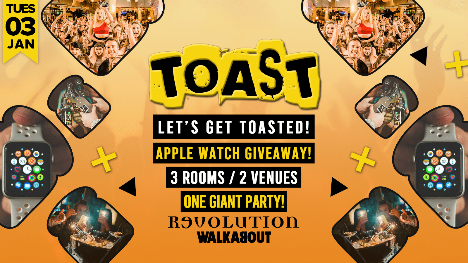 Toast • Apple Watch Giveaway • Revolution & Walkabout