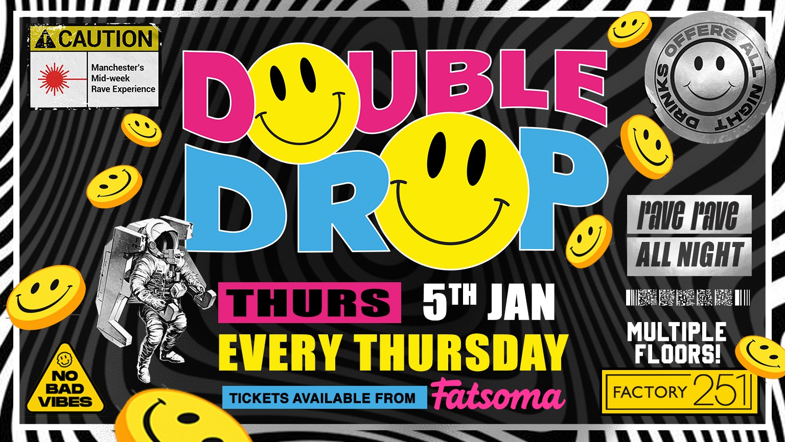 DOUBLE DROP ⚠️ FACTORY  | MCR’S FAVOURITE RAVE THURSDAY 🚧