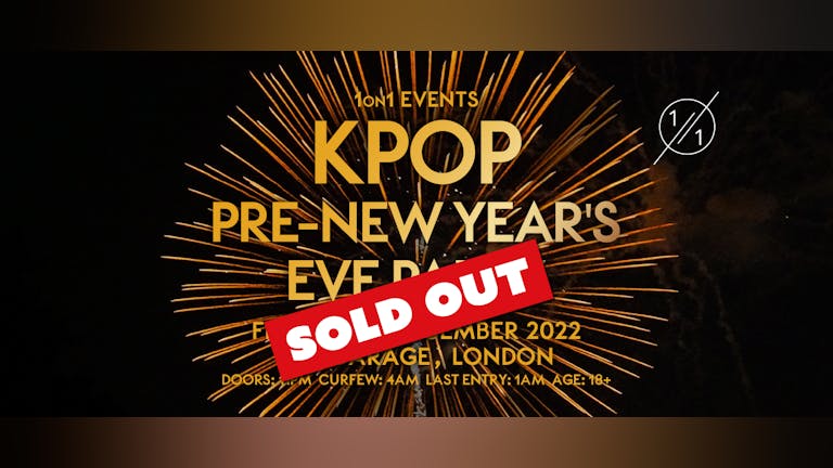 KPOP PRE-NEW YEAR'S EVE PARTY