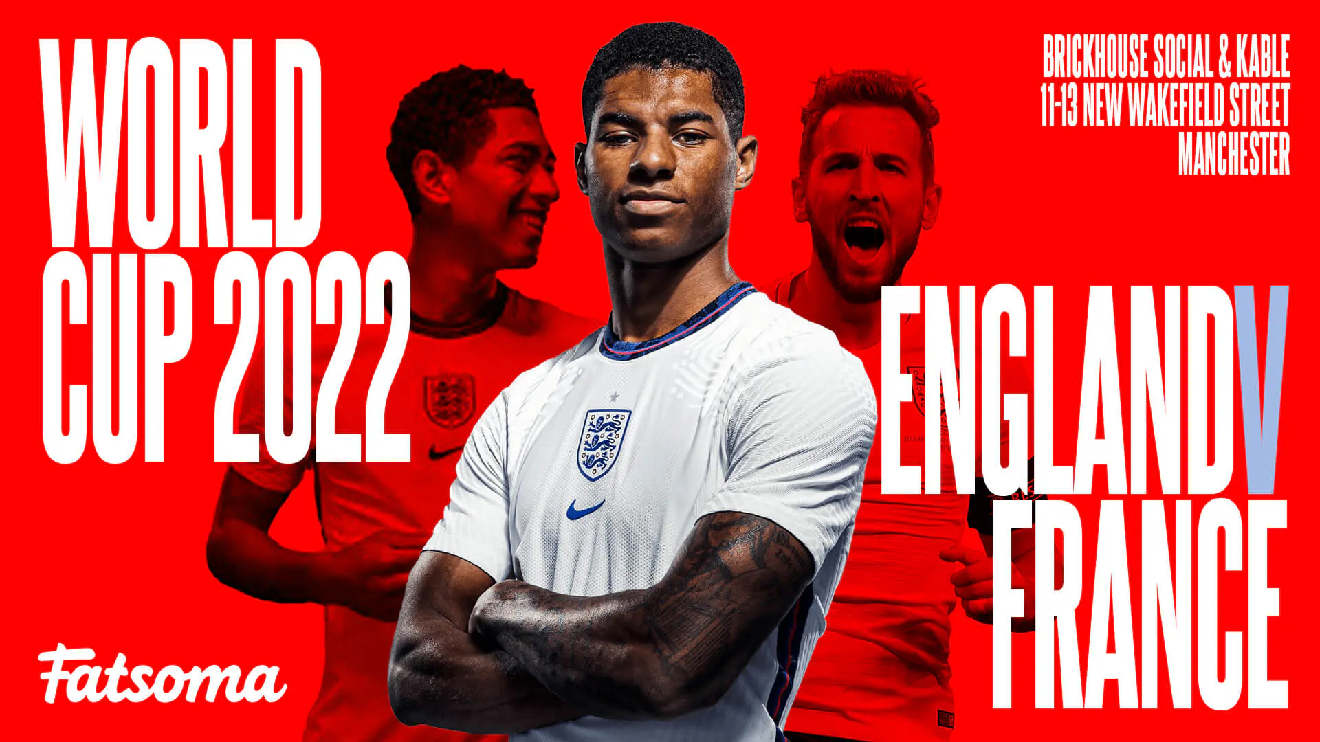 England v France (FREE ENTRY FANZONE) at Kable Club, Manchester on 10th ...