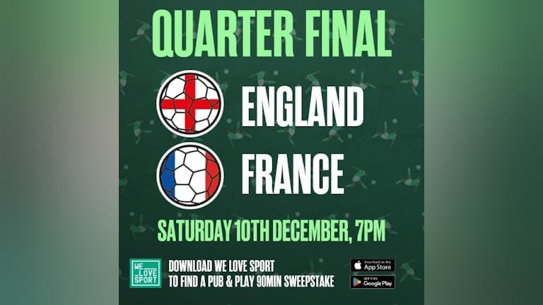 ENGLAND VS FRANCE @ WALKABOUT BOURNEMOUTH