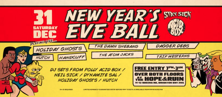 NEW YEAR’S EVE BALL – Heroes Vs Villians!!