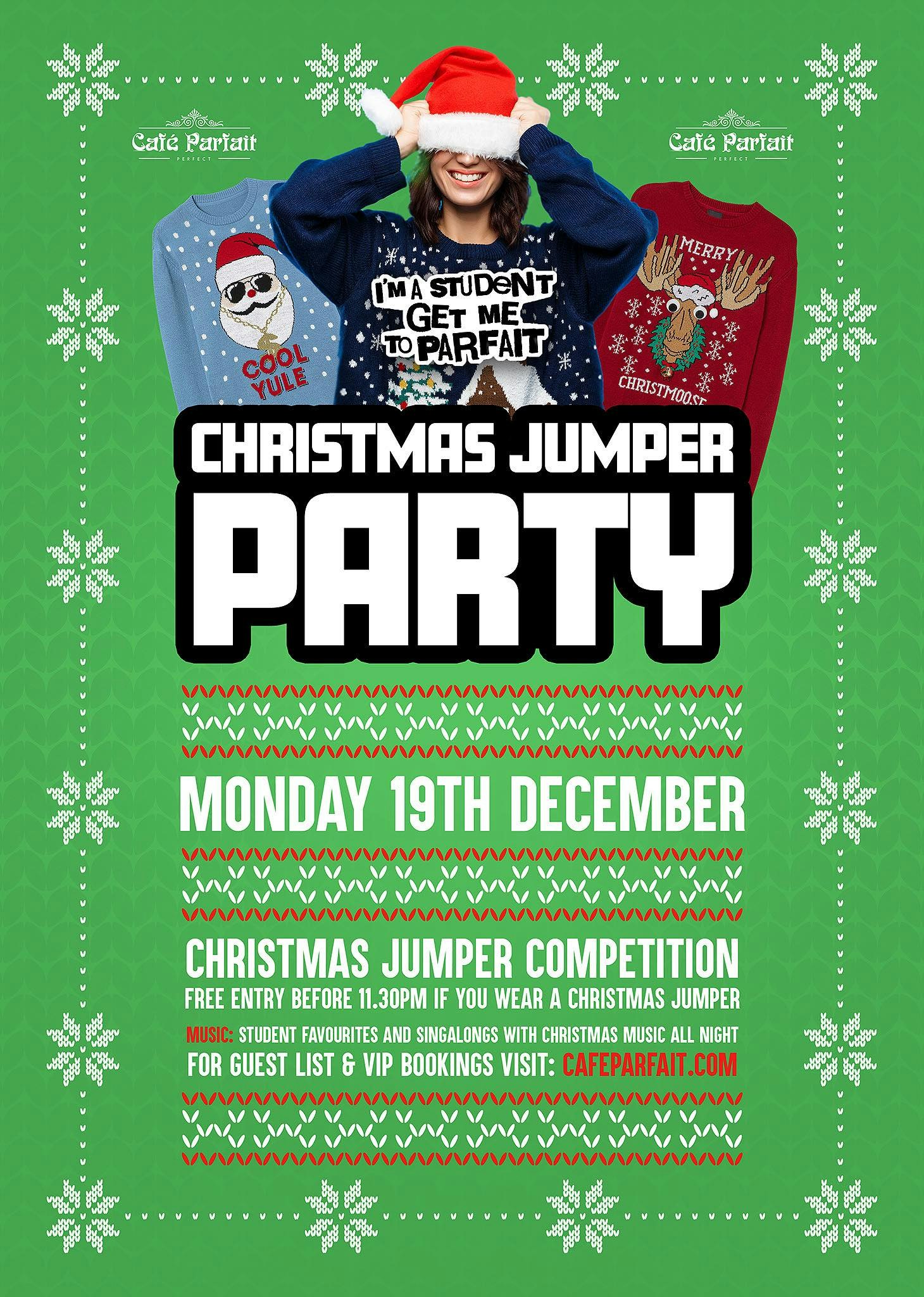 I’m A Student Get Me To Parfait// Christmas Jumper Party