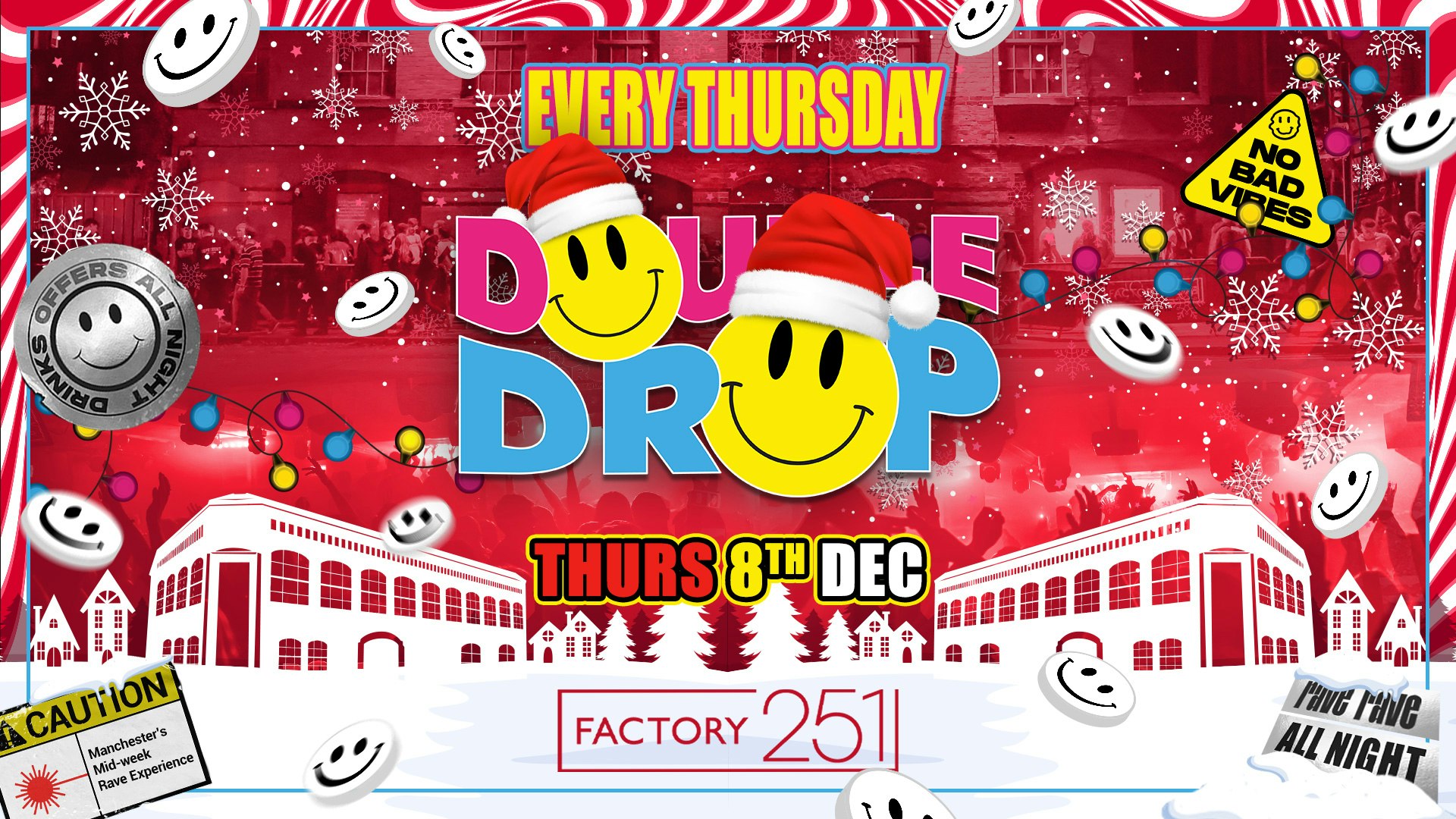 DOUBLE DROP ⚠️ FACTORY  | MCR’S FAVOURITE RAVE THURSDAY 🚧