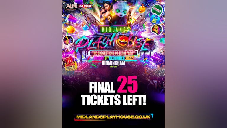 Midlands Playhouse - The Biggest End Of Year Party Returns - FINAL 10 TICKETS LEFT