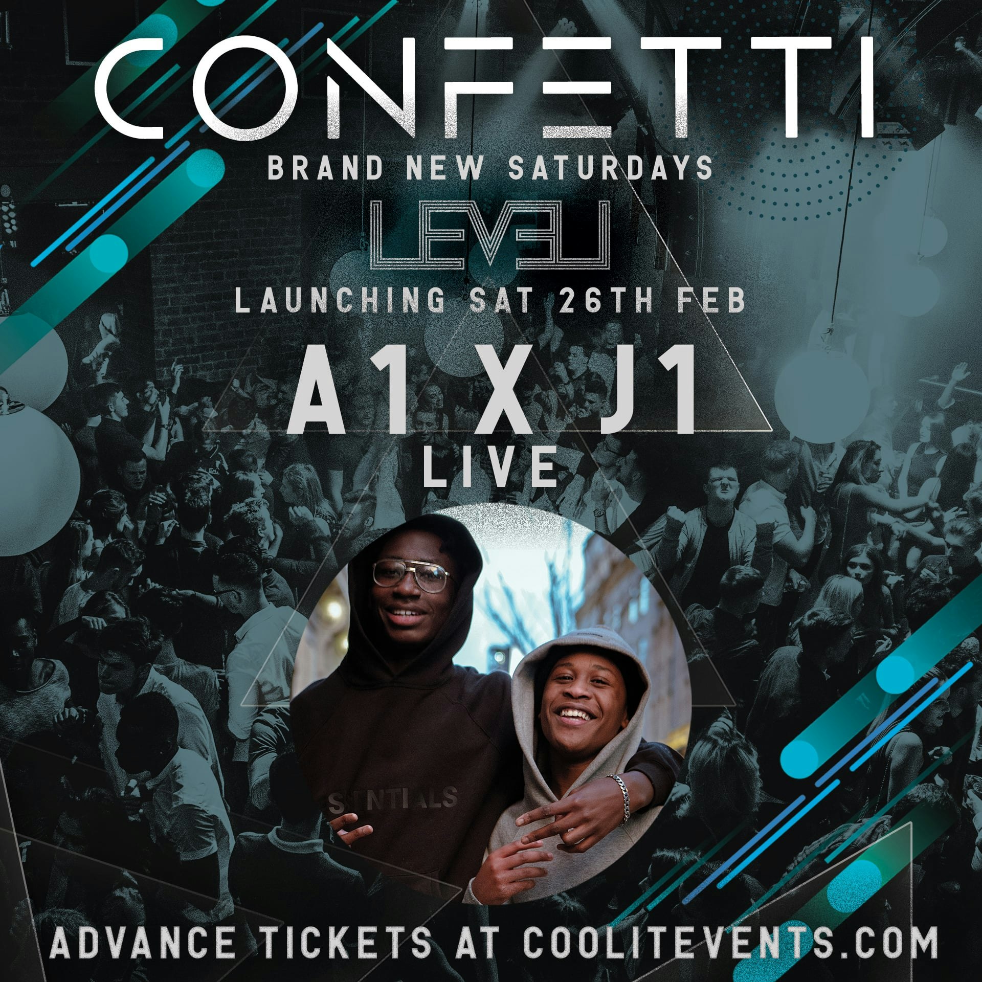 CONFETTI Saturdays Launch : A1 x J1 Live