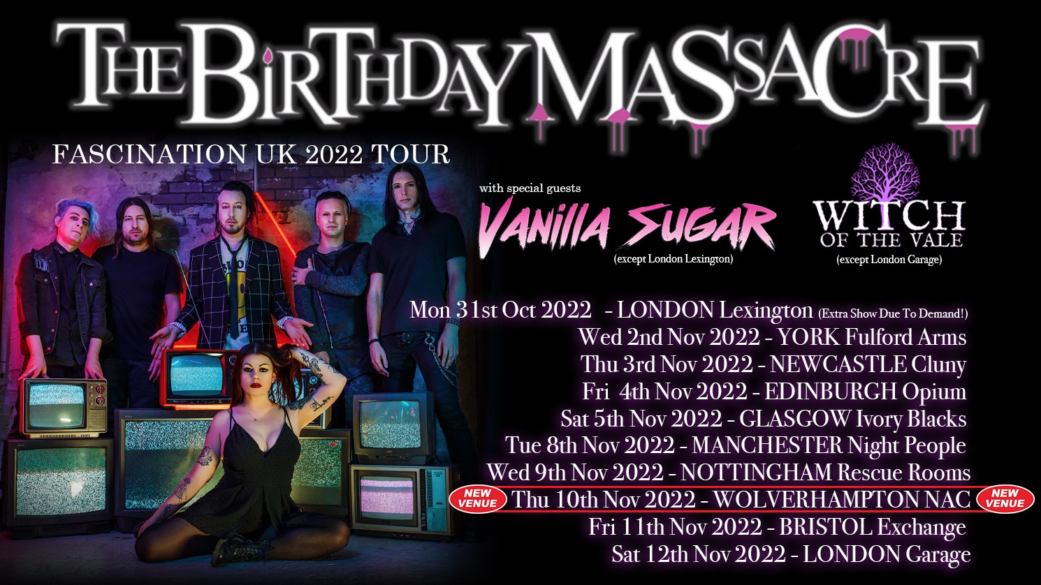 THE BIRTHDAY MASSACRE – Fascination UK 2022 Tour