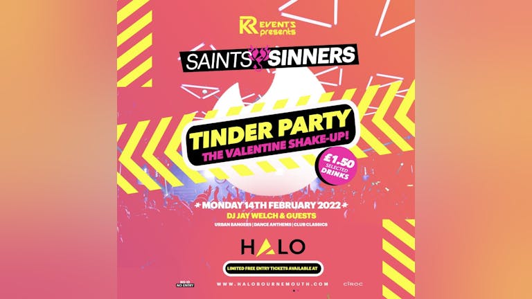 HALO MONDAYS // Bournemouth’s biggest Monday night! // VALENTINES TINDER PARTY!!♥️