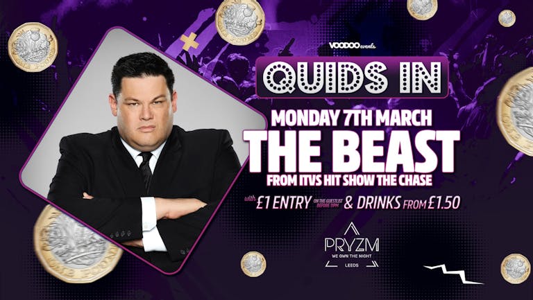 THE BEAST From ITV’s The Chase - Quids In Mondays - 7th March