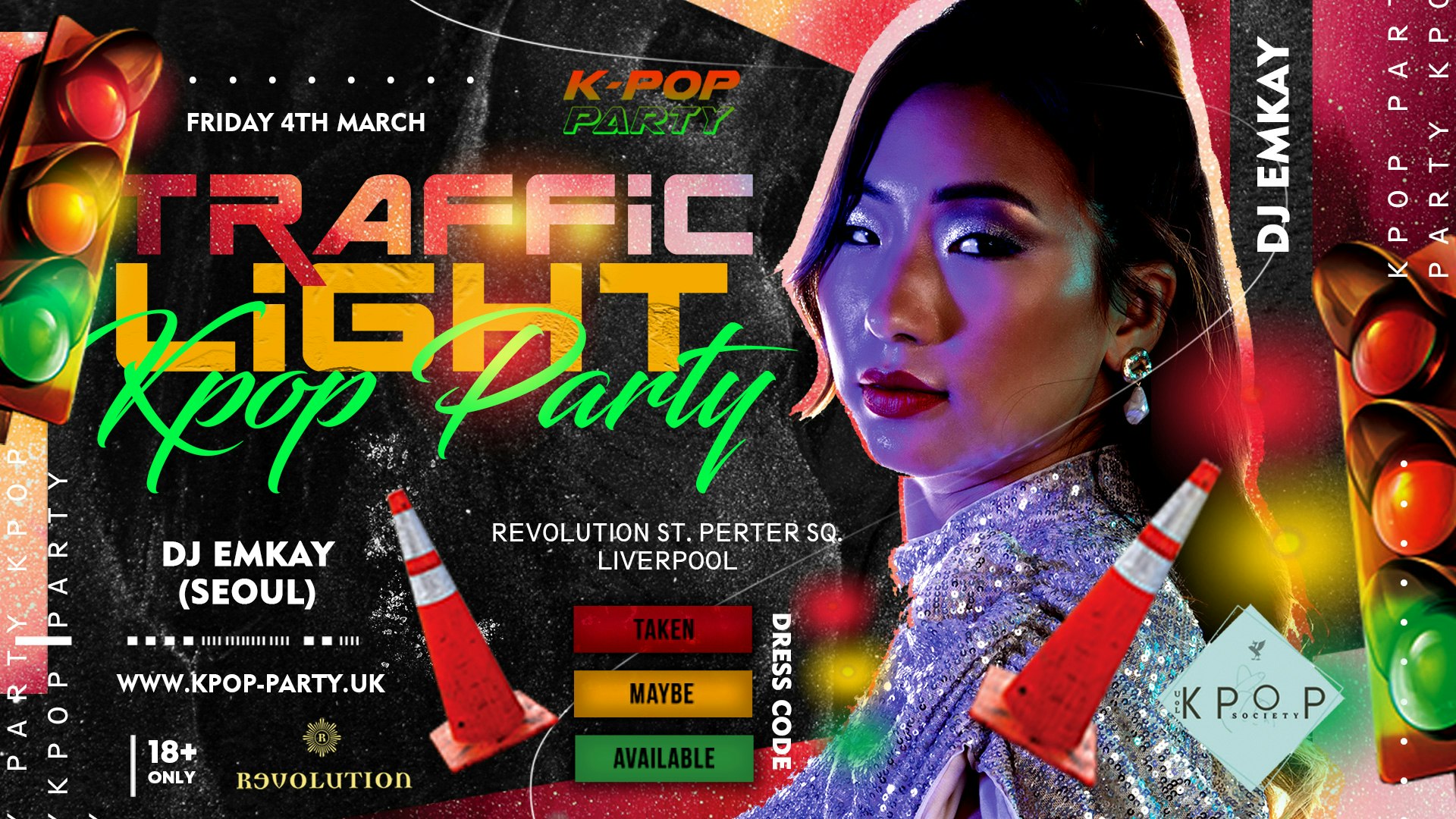 K-Pop Party Liverpool | Traffic Light Party with DJ EMKAY – Friday 4th March