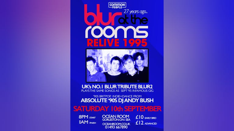 Blur at The Rooms- Relive 1995
