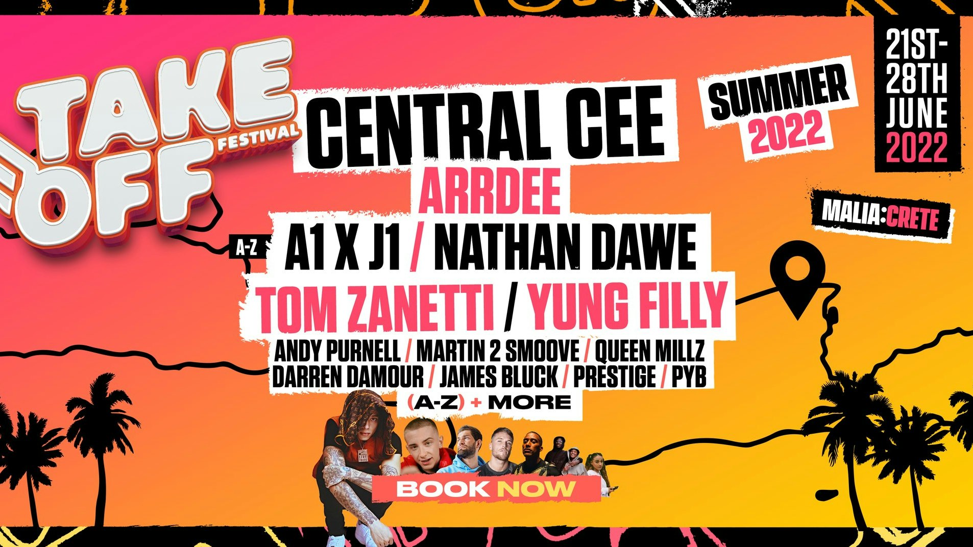 Take Off Festival 2022  ✈️  – Malia, Crete  |  ft Central Cee, Arrdee, Yung Filly, Nathan Dawe & More!