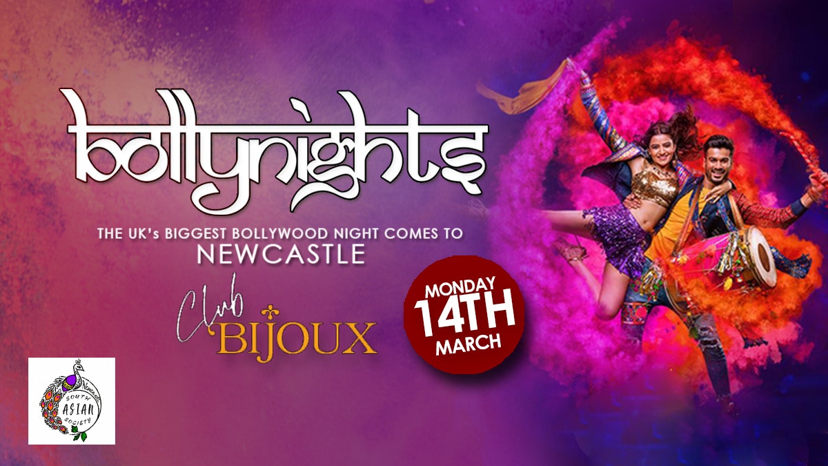 Bollynights Newcastle – Launch Party: Holi, Rang De | Monday 14th March