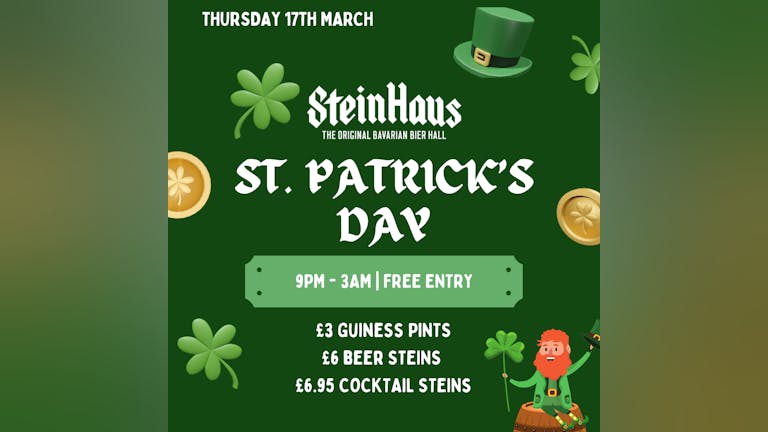 Thursday: Paddys Day Party 