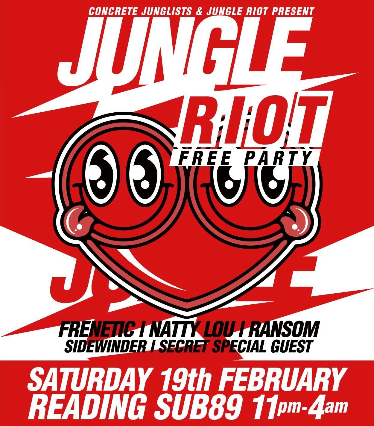 Concrete Junglists & Jungle Riot FREE PARTY