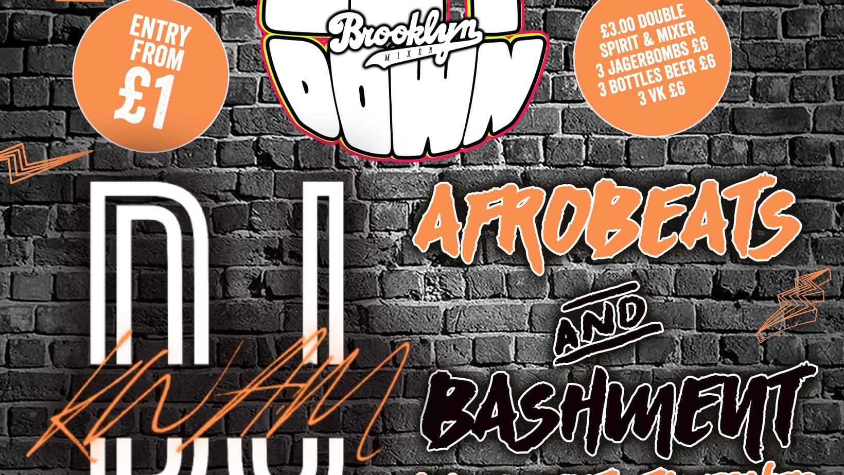 Get Down Mondays : Afrobeats & Bashment Basement Takeover!