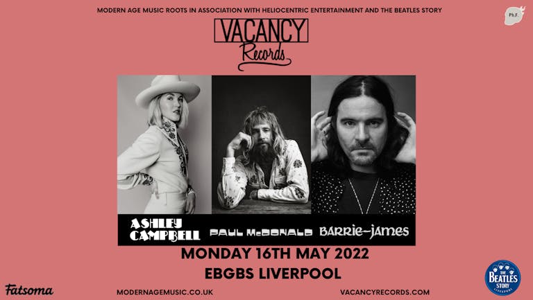 Vacancy Records - Liverpool,  Ashley  Campbell, Paul McDonald, Barrie-James   
