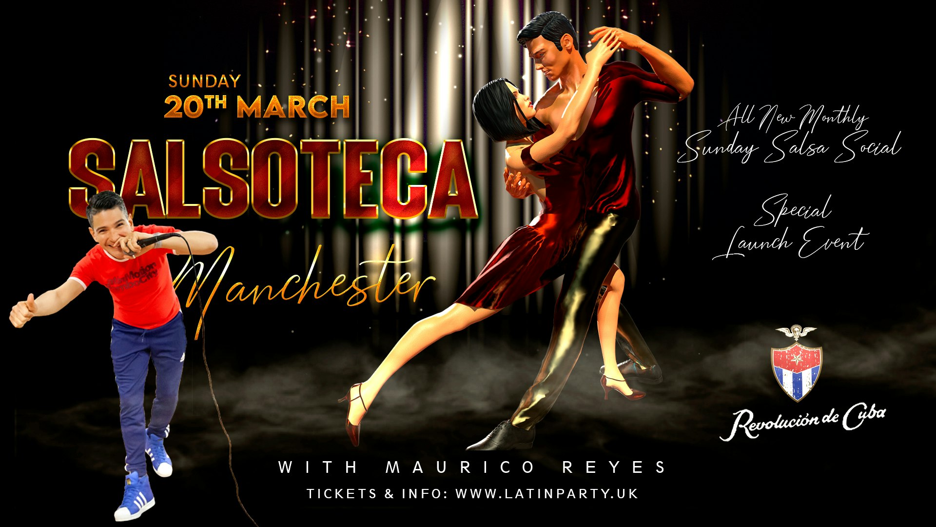 Salsoteca Manchester – Sunday Salsa Social with Mauricio Reyes | Revolucion de Cuba
