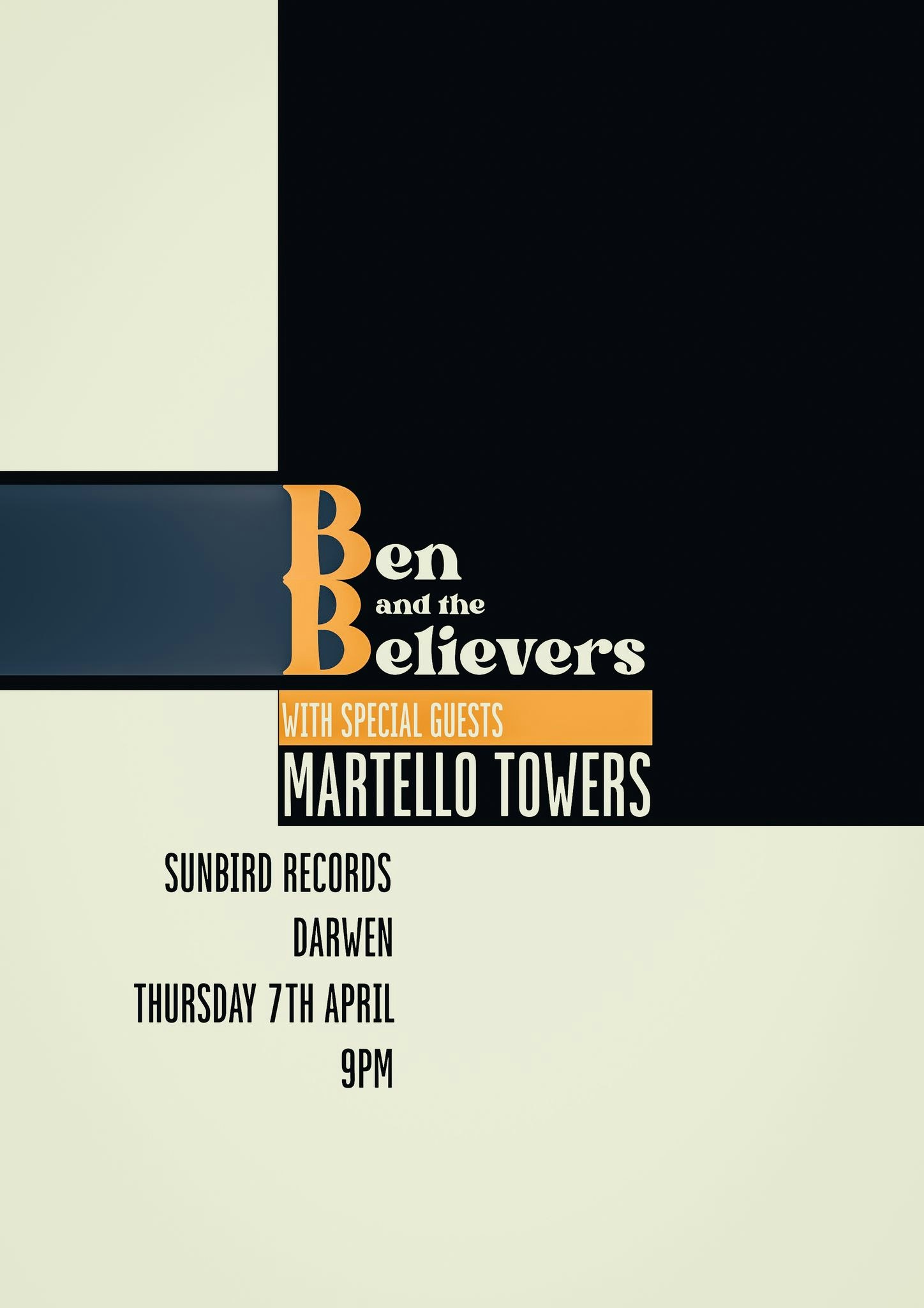 Ben & The Believers + Martello Towers