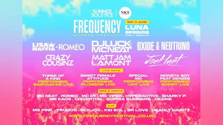 Frequency Summer Festival - Luna Springs - Birmingham