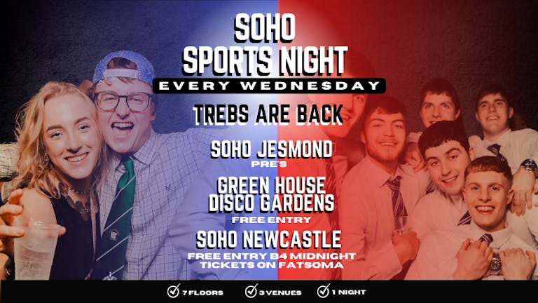 SOHO’S SPORTS NIGHT! END OF TERM FINALE! £1 Tickets!🥳