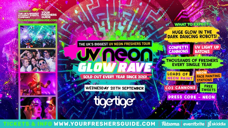 UV Neon Glow Rave | Cardiff Freshers 2022