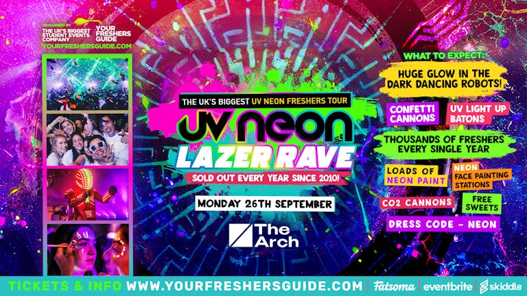 UV Neon Lazer Rave / Brighton Freshers 2022