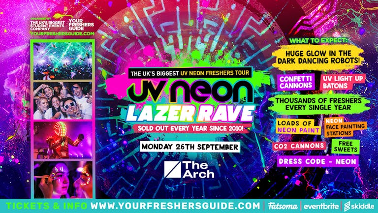 UV Neon Lazer Rave / Brighton Freshers 2022