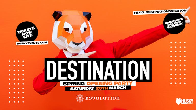 VIP TABLES ➤ Destination x Revolution Saturdays ➤ 26.03.2022