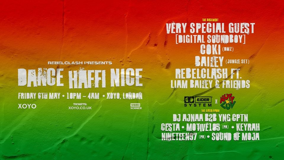 RebelClash pres: Dance Haffi Nice + Ejder x Nuff Luv