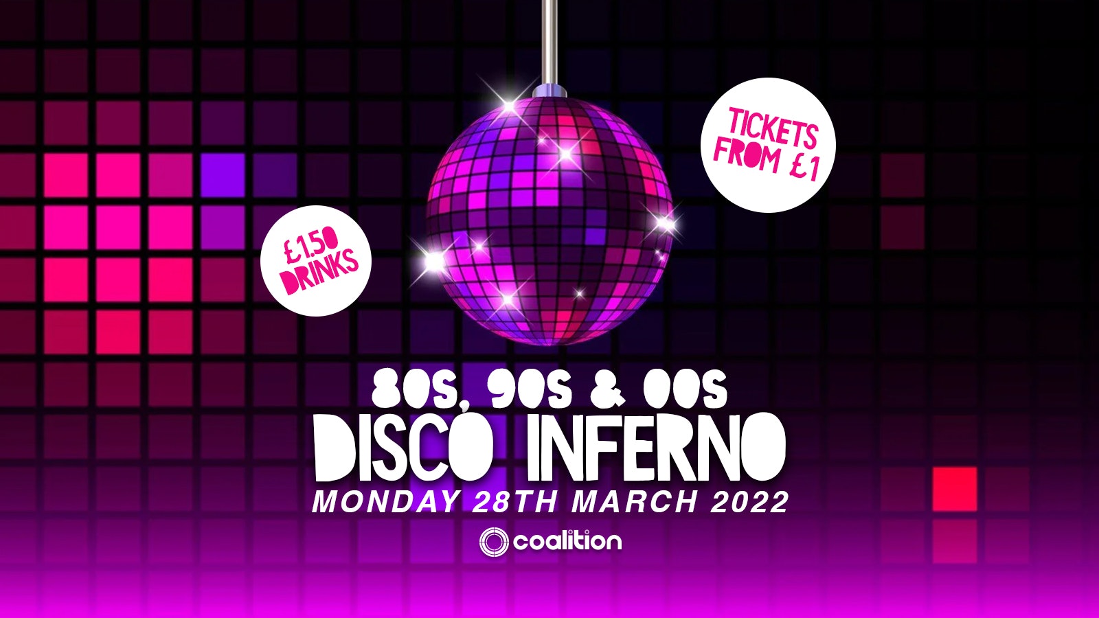 TRASH Mondays x Mischief | 80s, 90s & 00s Disco Inferno – 28.03.22