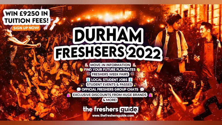Durham Freshers 2022 Guide. Sign up now for important freshers information! Durham Freshers Week