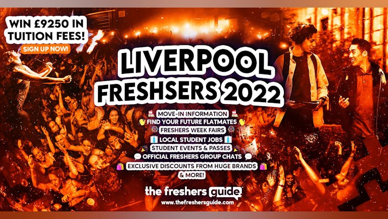 Liverpool John Moores 2022 Freshers Guide. Sign up now for important freshers information! Liverpool John Moores Freshers Week