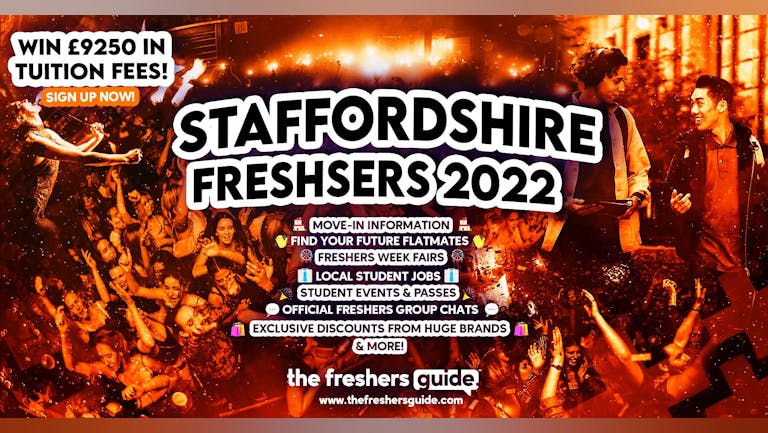 Staffordshire 2022 Freshers Guide. Sign up now for important freshers information! Staffordshire Freshers Week