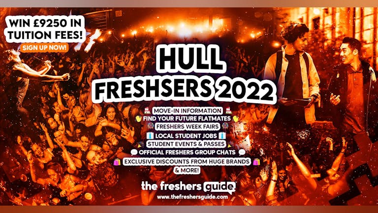 Hull Freshers 2022 Guide. Sign up now for important freshers information! Hull Freshers Week